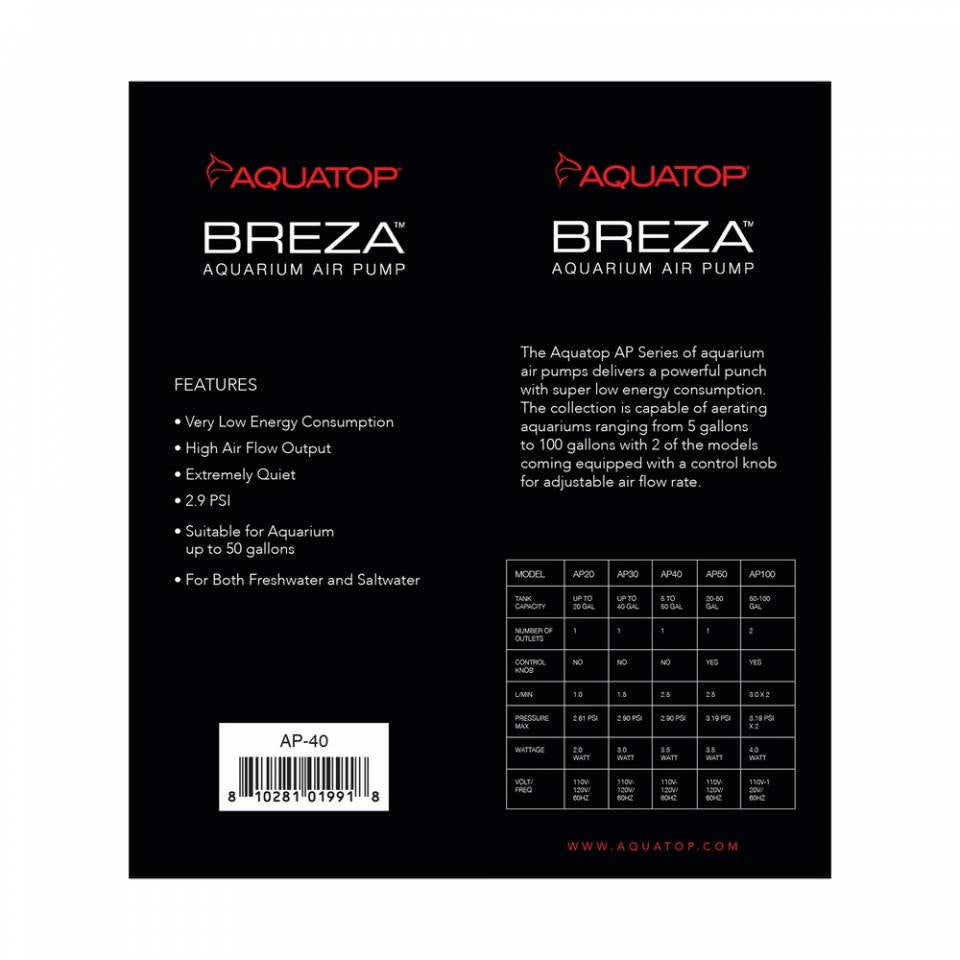 Aquatop Breza AP-40 Air Pump