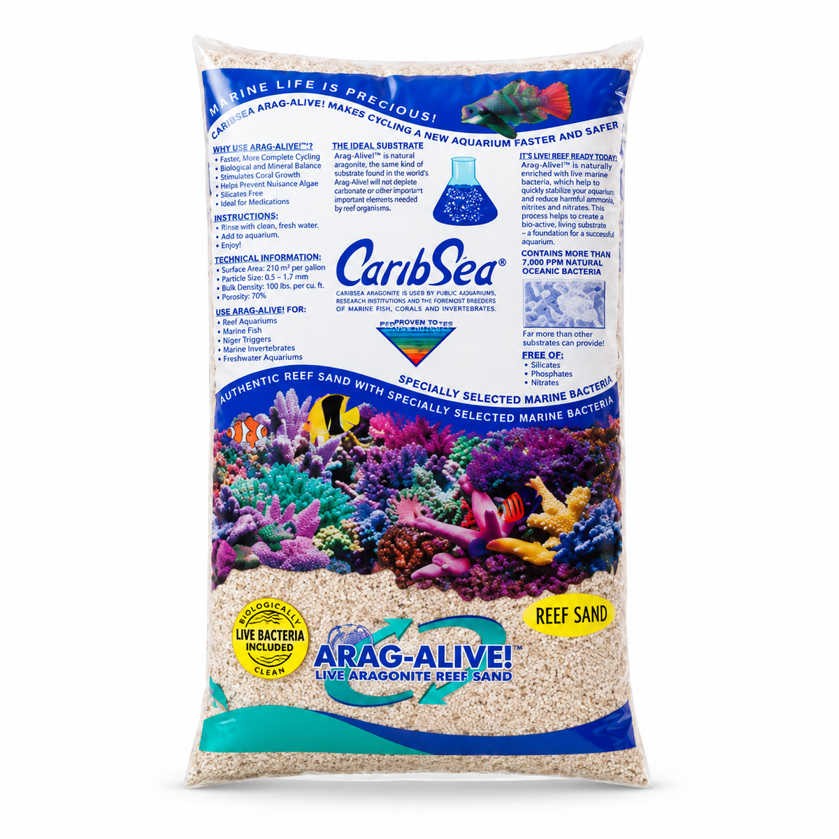 CaribSea Arag-Alive Special Grade Reef Sand
