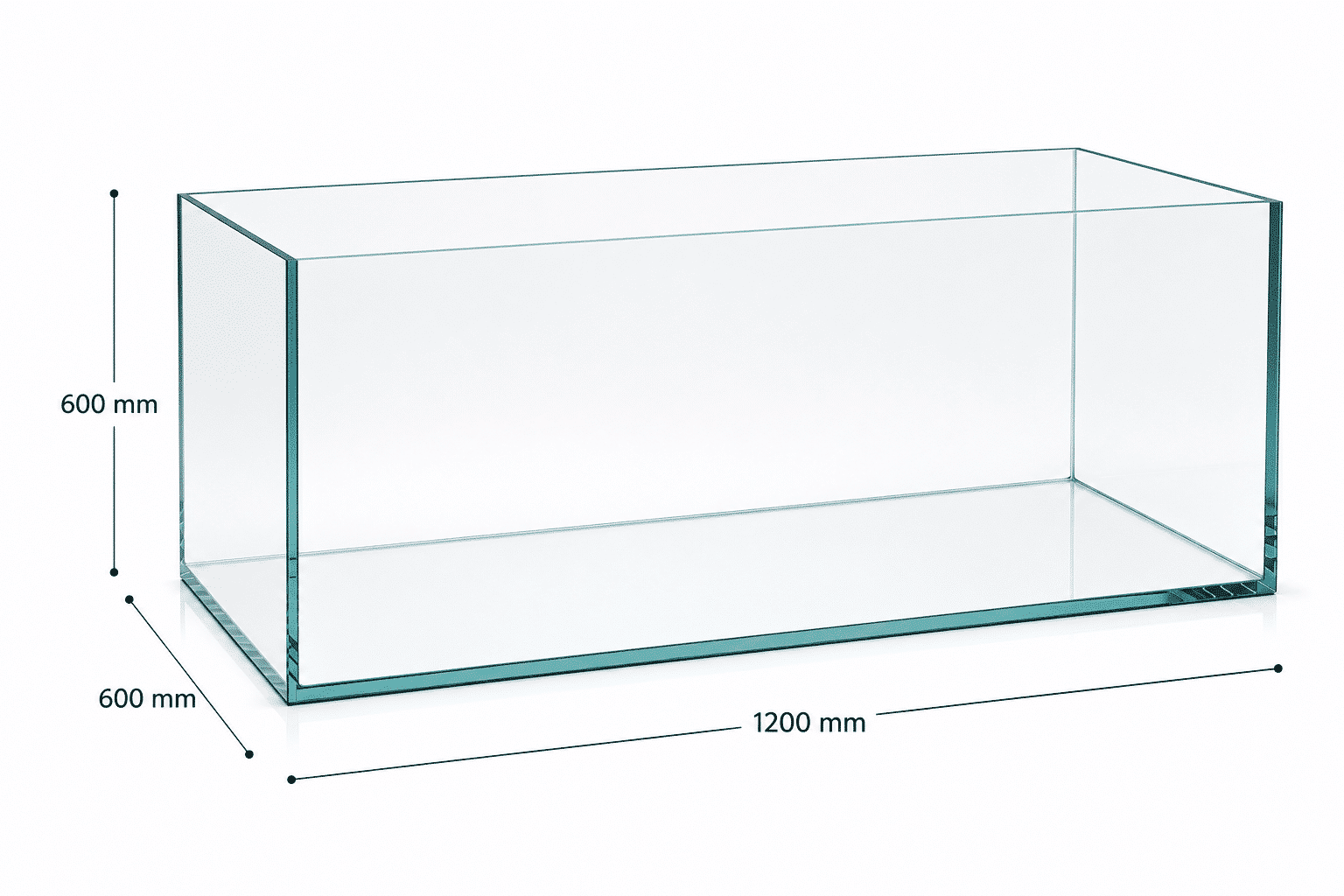 110 gallon ultra clear glass fish tank