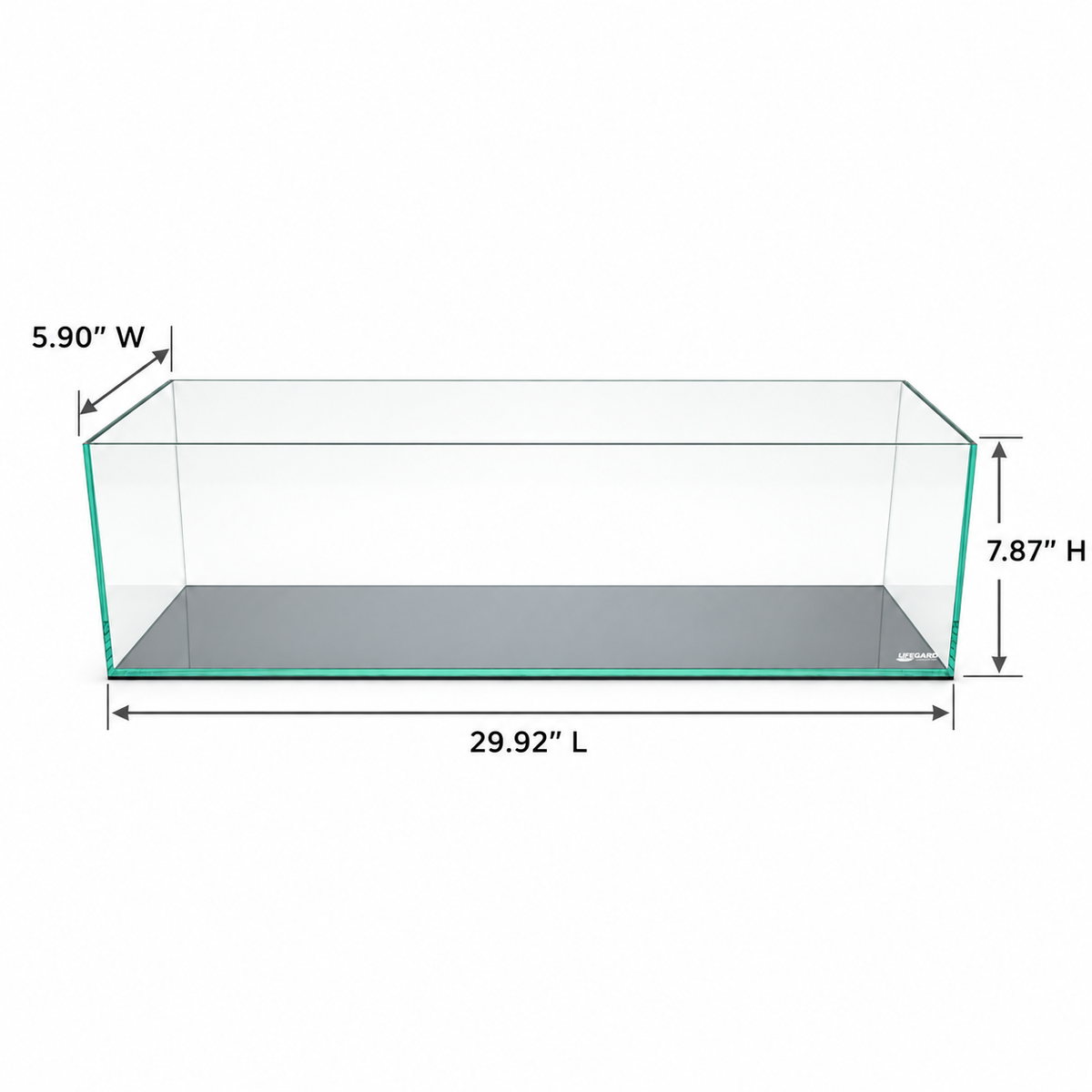 Lifegard 6-Gallon Clear Glass Bookshelf Aquarium