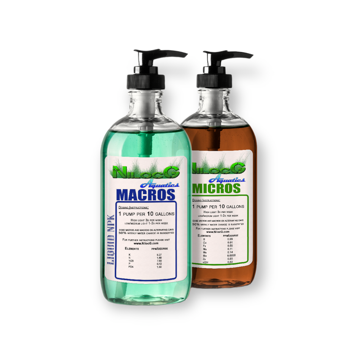 NA Macro and Micro Liquid Aquarium Plant Fertilizer 500 ml bottles