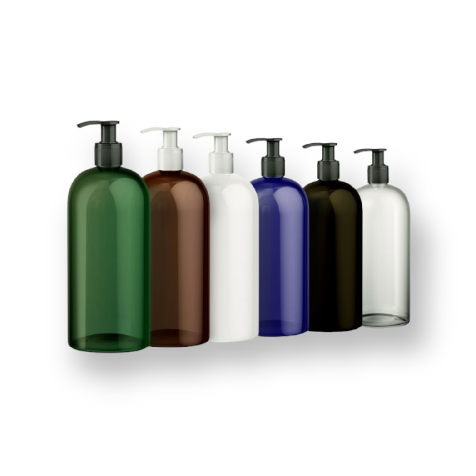 Clear 500 ml plastic dosing bottle with black 1 ml pump