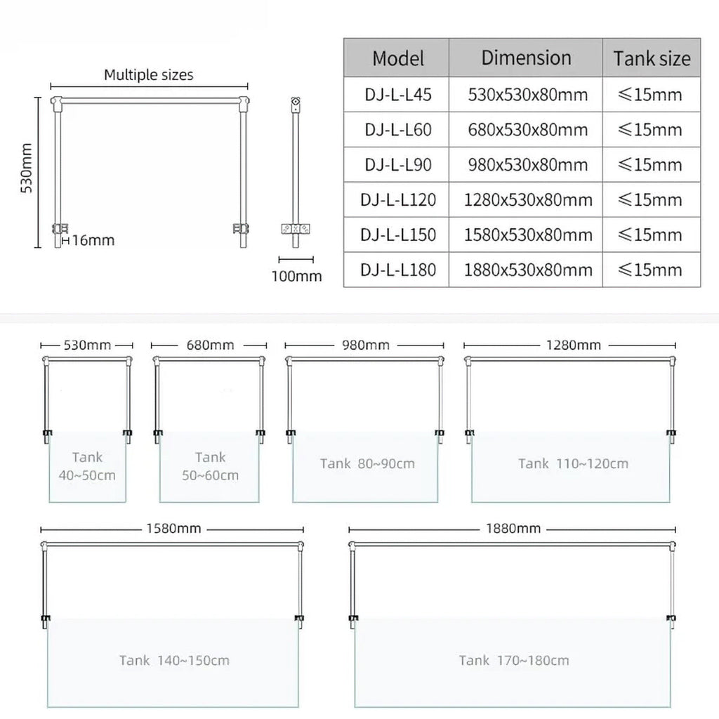 Week Aqua DJ-L-L90 Arch Stand