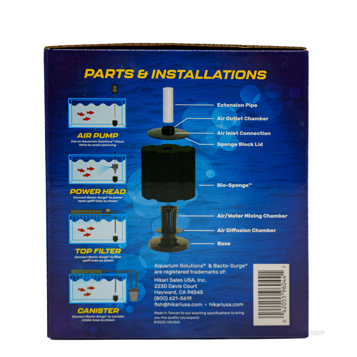 Hikari Bacto-Surge Sponge Filter Kit – Large