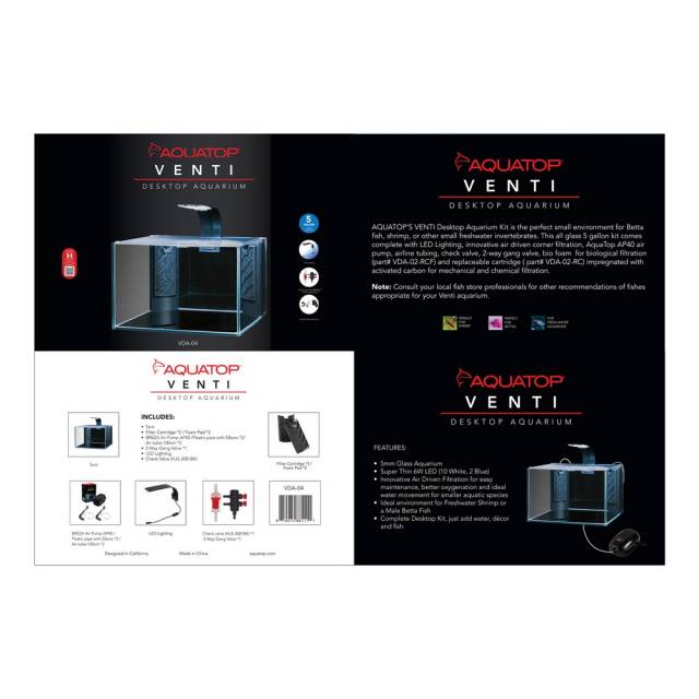 AquaTop Venti 5-Gallon Aquarium Kit
