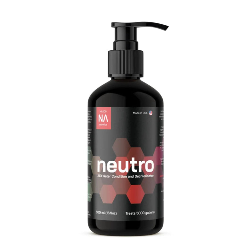 Black Neutro AIO water conditioner bottle with a pump dispenser.