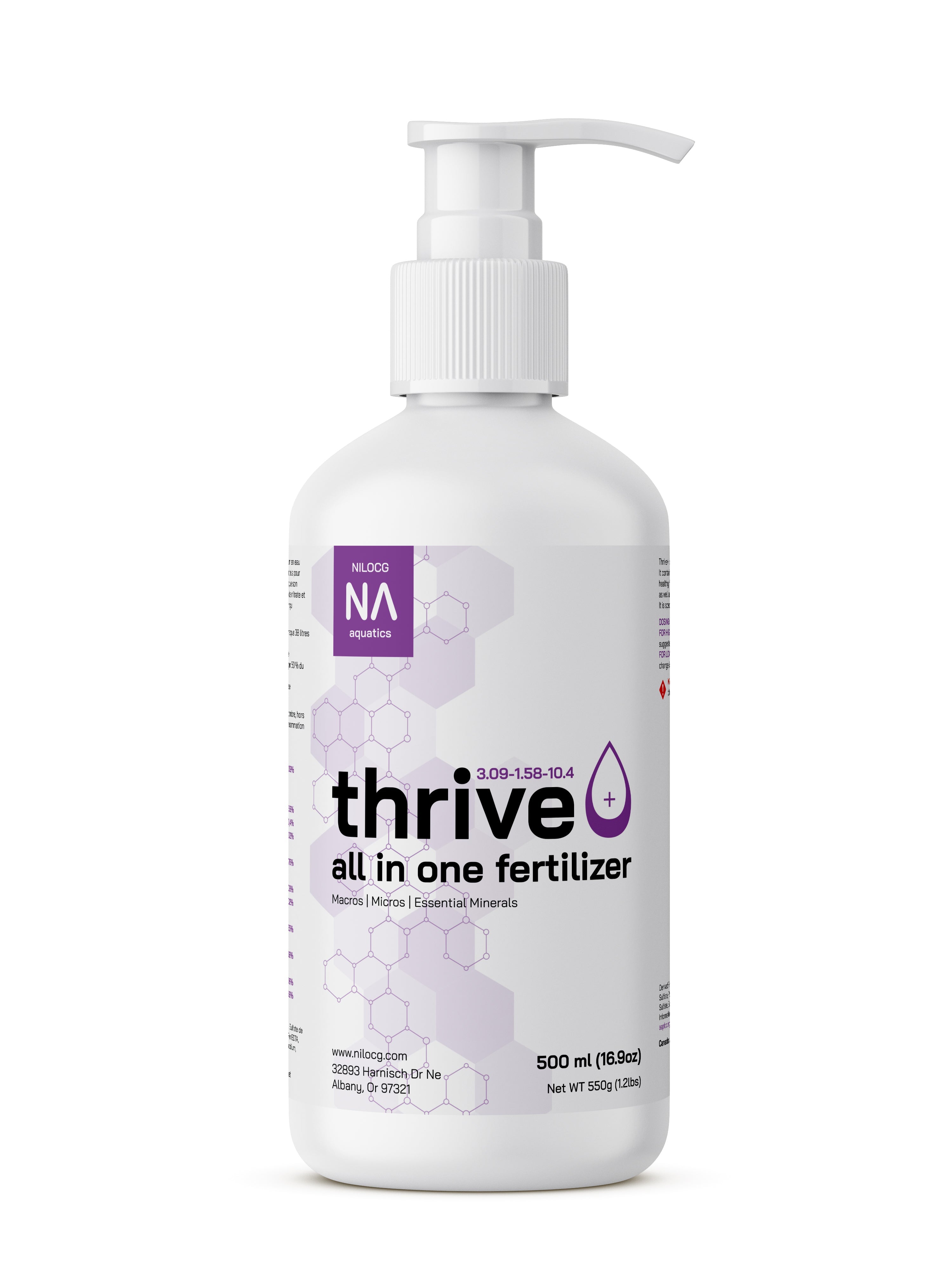 NA Thrive Plus All-in-One Liquid Aquarium Plant Fertilizer 500 ml
