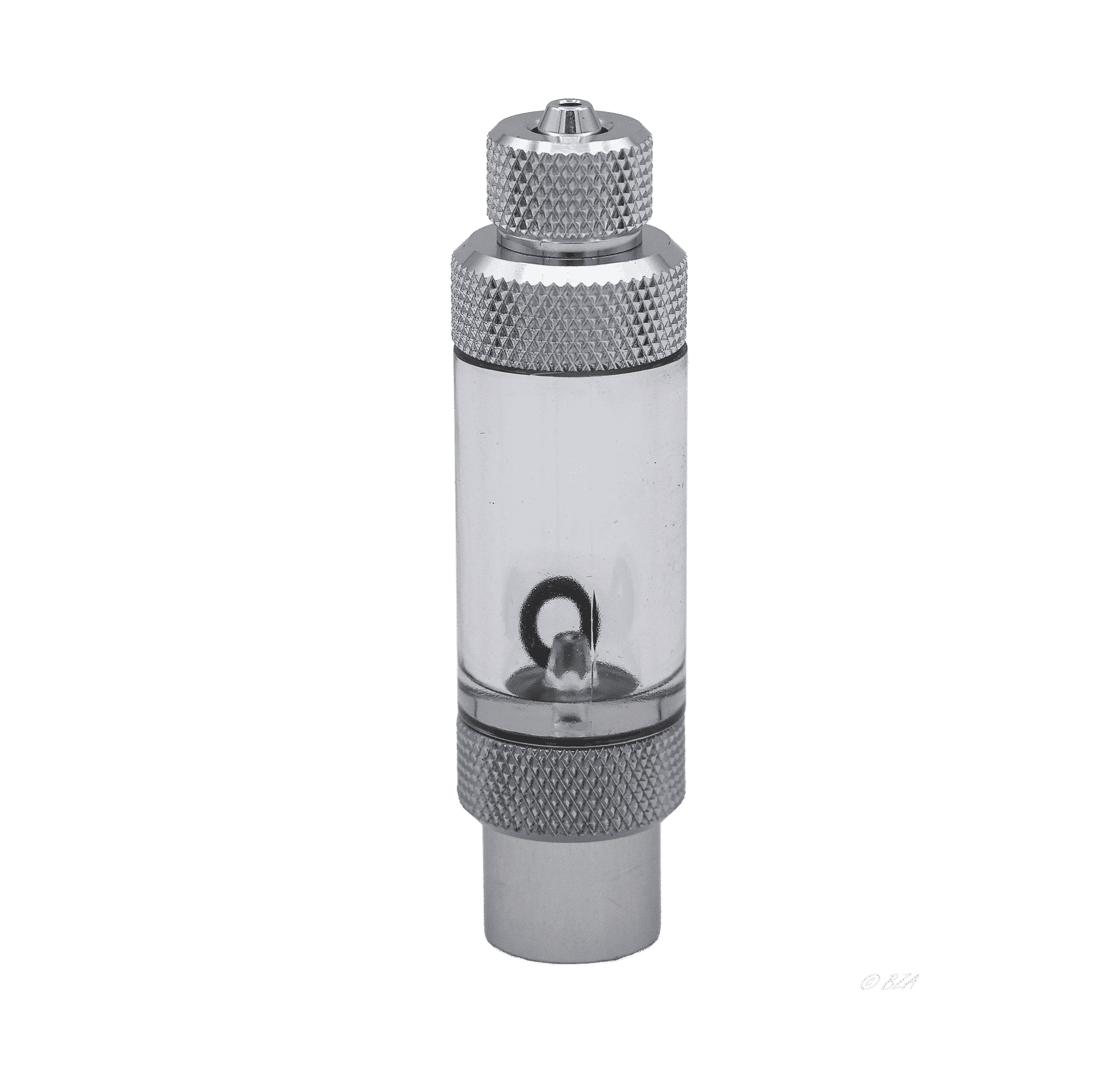 Aluminum CO2 Bubble Counter with Built-In Check Valve