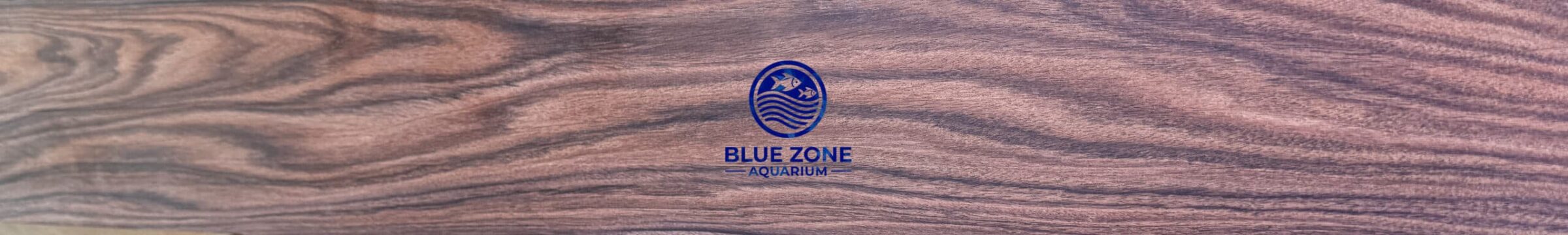 Rosewood with the Blue zone aquarium logo