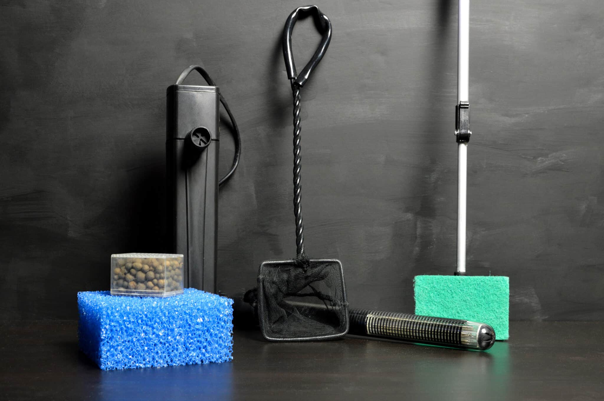 Aquarium filter with accessories for aquarium fish