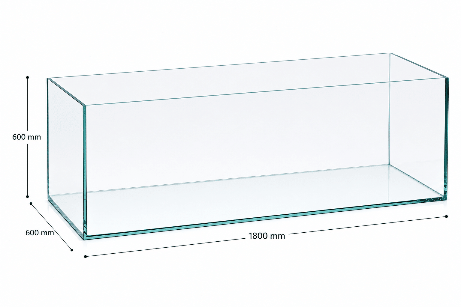 BZA Ultra Clear 175 Rimless Aquarium