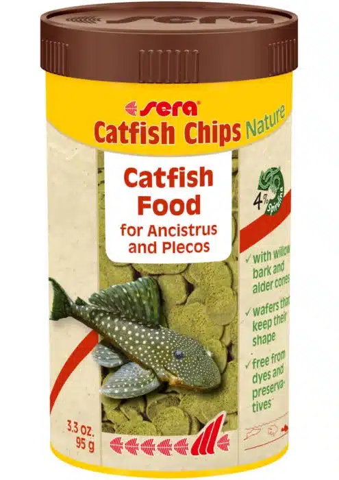Sera Catfish Chips Natural Wafers with Wood